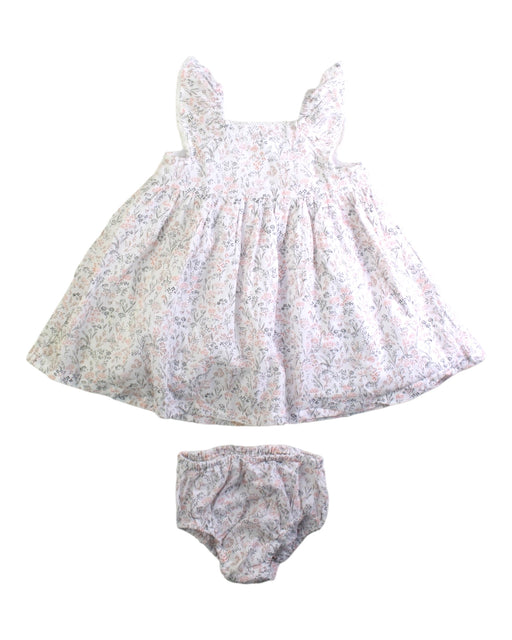 A White Dress Sets from The Little White Company in size 6-12M for girl. (Front View)