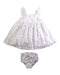 A White Dress Sets from The Little White Company in size 6-12M for girl. (Front View)