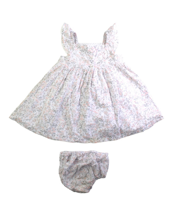 A White Dress Sets from The Little White Company in size 6-12M for girl. (Back View)