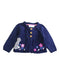 A Navy Cardigans from Jojo Maman Bébé in size 6-12M for girl. (Front View)