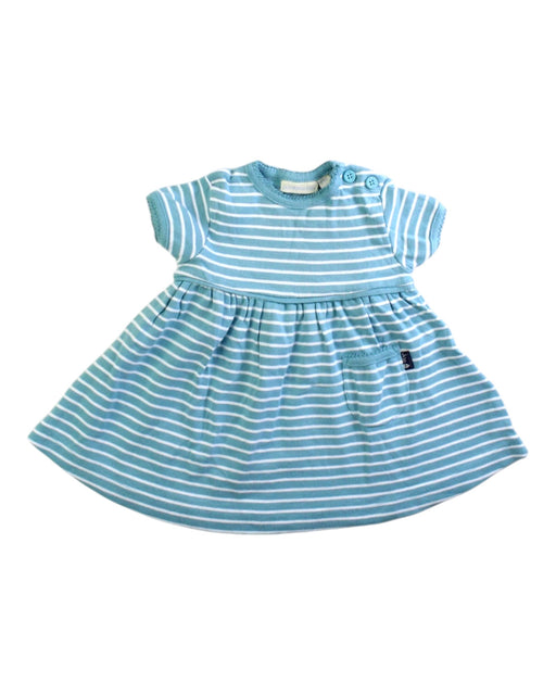 A Blue Short Sleeve Dresses from Jojo Maman Bébé in size 3-6M for girl. (Front View)