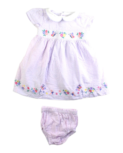 A Purple Dress Sets from Jojo Maman Bébé in size 3-6M for girl. (Front View)