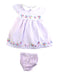 A Purple Dress Sets from Jojo Maman Bébé in size 3-6M for girl. (Front View)