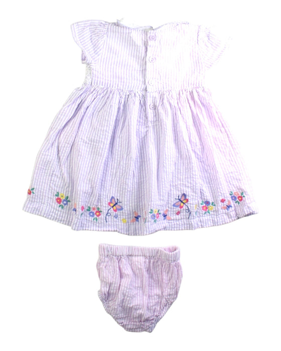 A Purple Dress Sets from Jojo Maman Bébé in size 3-6M for girl. (Back View)