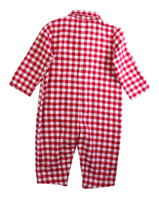 A Red Long Sleeve Rompers from The Little White Company in size 6-12M for neutral. (Back View)