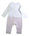 A White Long Sleeve Rompers from The Little White Company in size 6-12M for girl. (Back View)