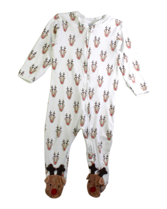 A White Onesies from Jojo Maman Bébé in size 6-12M for neutral. (Front View)