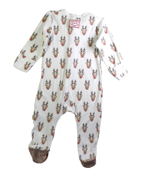 A White Onesies from Jojo Maman Bébé in size 6-12M for neutral. (Back View)