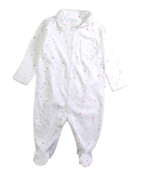 A White Onesies from Marie Chantal in size 0-3M for girl. (Front View)