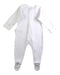 A White Onesies from purebaby in size 3-6M for girl. (Back View)