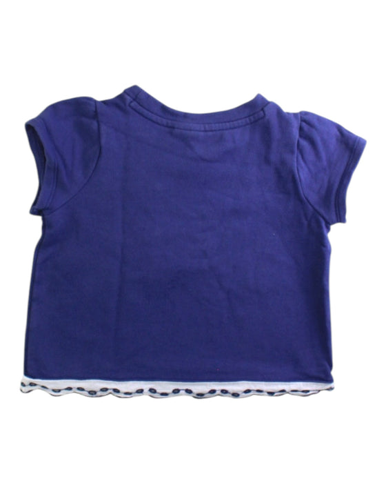 A Blue Short Sleeve Tops from Janie & Jack in size 4T for girl. (Back View)