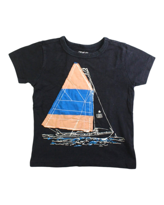 A Black Short Sleeve T Shirts from Crewcuts in size 3T for neutral. (Front View)