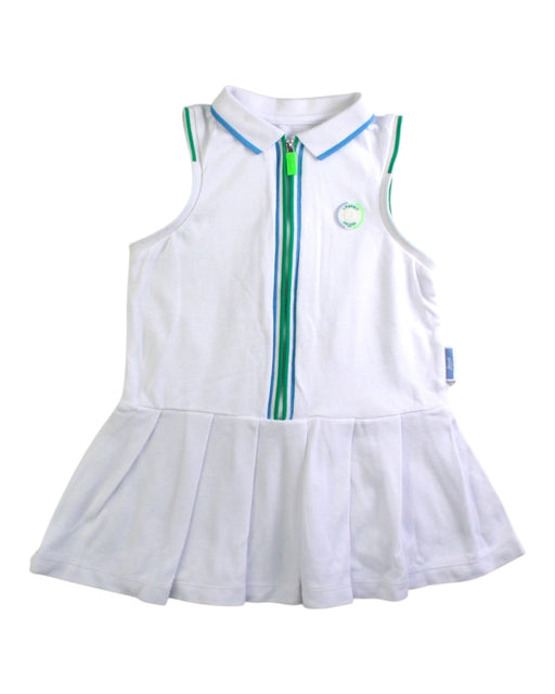 A White Sleeveless Dresses from Jacadi in size 2T for girl. (Front View)
