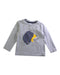 A Grey Long Sleeve T Shirts from Petit Bateau in size 3T for boy. (Front View)