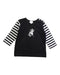 A Black Long Sleeve Tops from Agnes b. in size 2T for girl. (Front View)