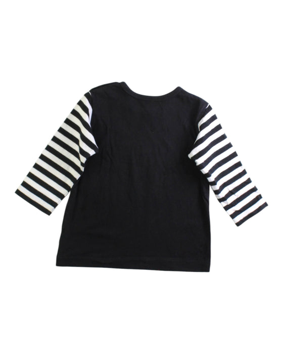A Black Long Sleeve Tops from Agnes b. in size 2T for girl. (Back View)
