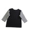 A Black Long Sleeve Tops from Agnes b. in size 2T for girl. (Back View)
