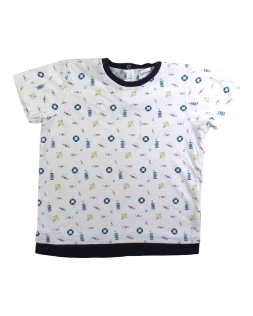 A White Short Sleeve T Shirts from Emporio Armani in size 3T for boy. (Front View)