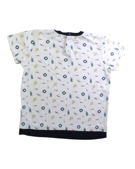 A White Short Sleeve T Shirts from Emporio Armani in size 3T for boy. (Back View)