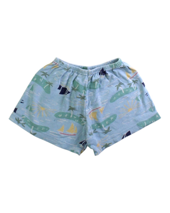 A Blue Shorts from Petit Bateau in size 4T for boy. (Front View)