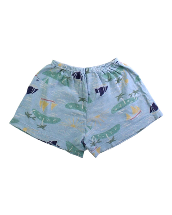 A Blue Shorts from Petit Bateau in size 4T for boy. (Back View)