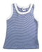 A Blue Sleeveless T Shirts from Petit Bateau in size 3T for boy. (Front View)