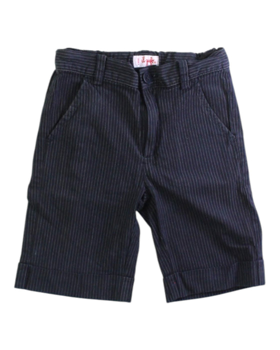 A Navy Shorts from Il Gufo in size 3T for boy. (Front View)