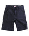 A Navy Shorts from Il Gufo in size 3T for boy. (Front View)