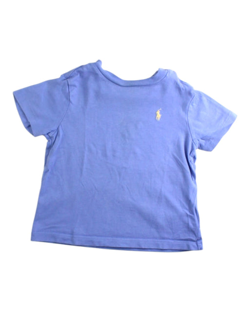 A Blue Short Sleeve T Shirts from Ralph Lauren in size 6-12M for boy. (Front View)