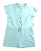 A Blue Short Sleeve Rompers from Polarn O. Pyret in size 3T for girl. (Front View)