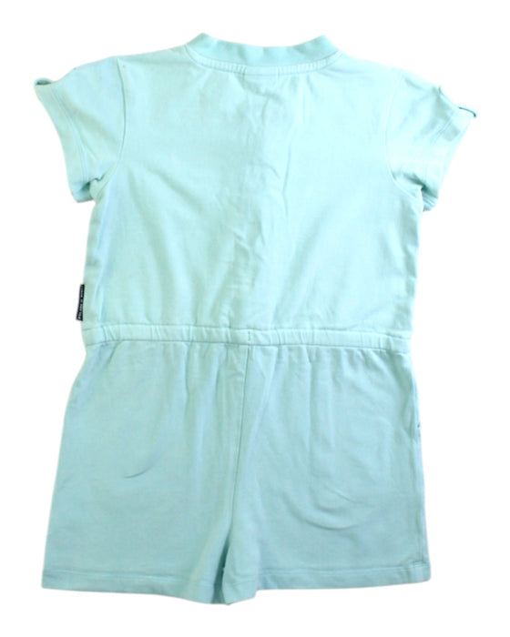 A Blue Short Sleeve Rompers from Polarn O. Pyret in size 3T for girl. (Back View)