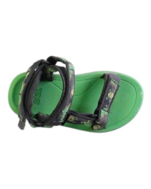 A Green Sandals from Teva in size 18-24M for boy. (Front View)