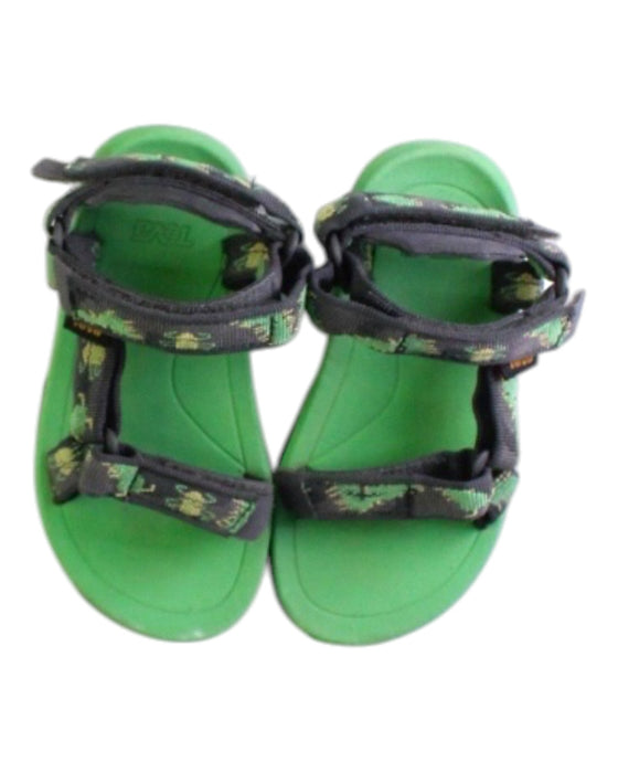 A Green Sandals from Teva in size 18-24M for boy. (Back View)