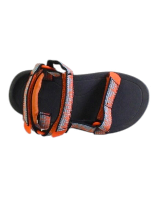 A Black Sandals from Teva in size 3T for neutral. (Front View)