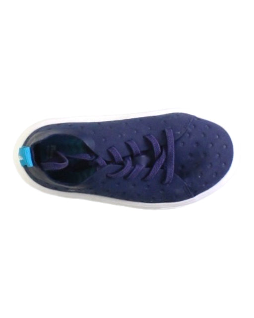 A Navy Sneakers from Native Shoes in size 3T for boy. (Front View)