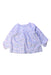 A Blue Long Sleeve Tops from The Little White Company in size 3-6M for girl. (Front View)