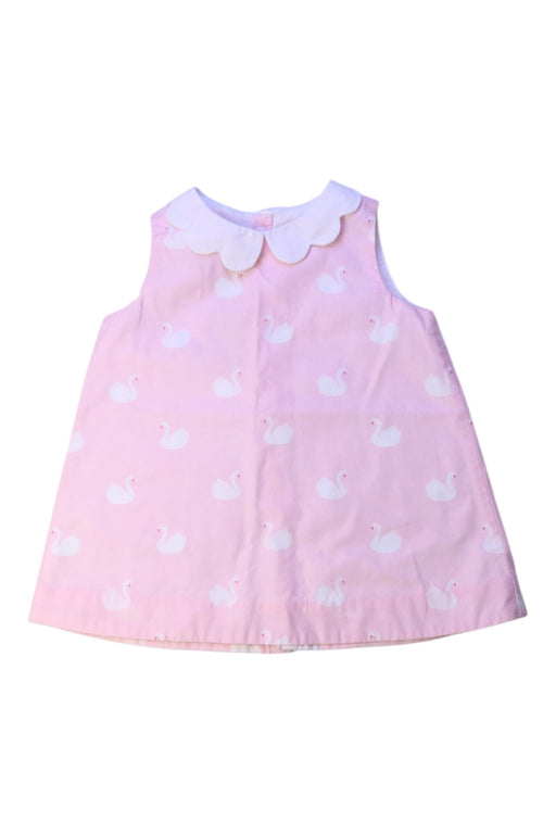 A Pink Sleeveless Dresses from Jacadi in size 3-6M for girl. (Front View)