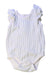 A White Sleeveless Bodysuits from Pehr in size 3-6M for boy. (Front View)