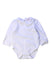 A White Long Sleeve Bodysuits from Confiture in size 6-12M for girl. (Front View)