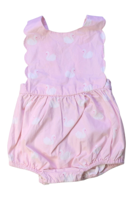 A Pink Sleeveless Rompers from Jacadi in size 3-6M for girl. (Front View)