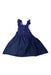 A Blue Sleeveless Dresses from Nanette Lepore in size 8Y for girl. (Front View)