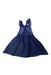 A Blue Sleeveless Dresses from Nanette Lepore in size 8Y for girl. (Back View)