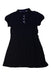 A Navy Short Sleeve Dresses from Burberry in size 8Y for girl. (Front View)