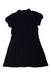A Navy Short Sleeve Dresses from Burberry in size 8Y for girl. (Back View)