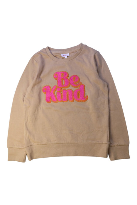 A Beige Crewneck Sweatshirts from Seed in size 7Y for boy. (Front View)