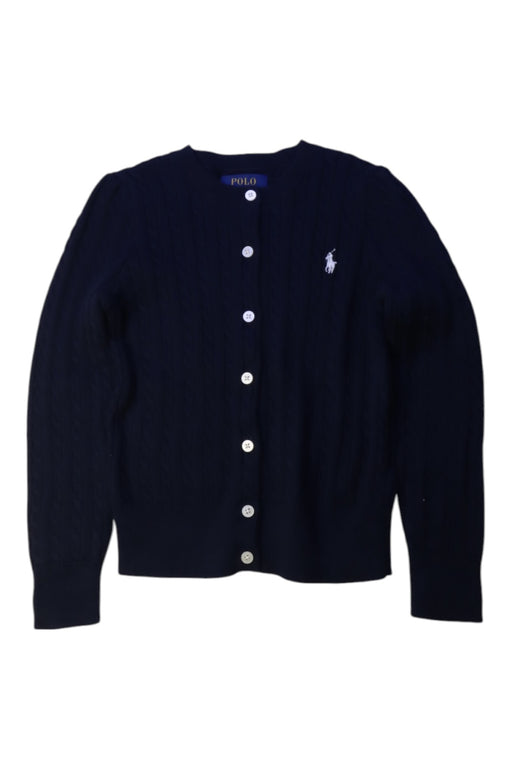 A Navy Cardigans from Polo Ralph Lauren in size 5T for girl. (Front View)