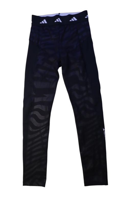 A Black Active Pants from Adidas in size 13Y for girl. (Front View)