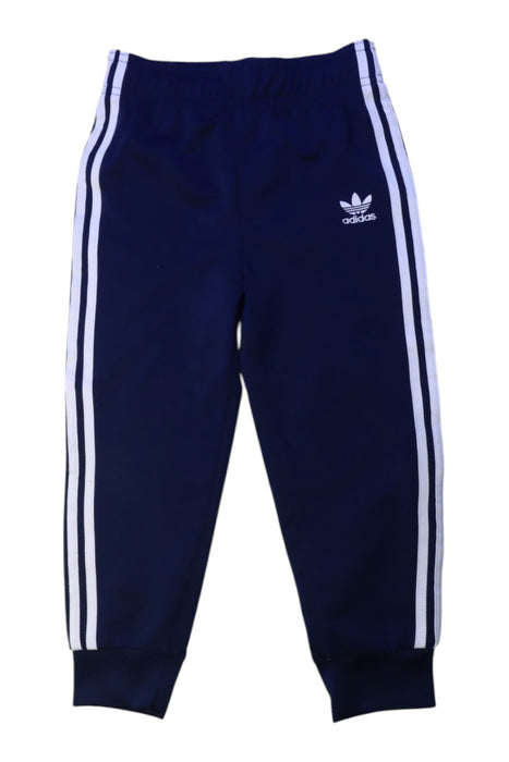 A Navy Sweatpants from Adidas in size 3T for boy. (Front View)