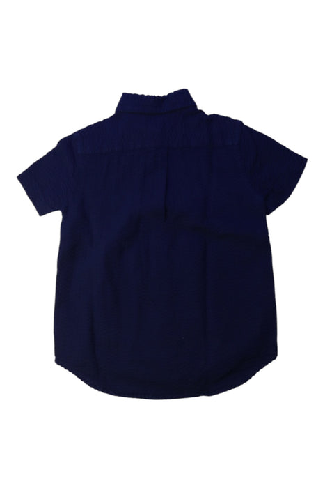 A Navy Short Sleeve Shirts from Polo Ralph Lauren in size 4T for boy. (Back View)