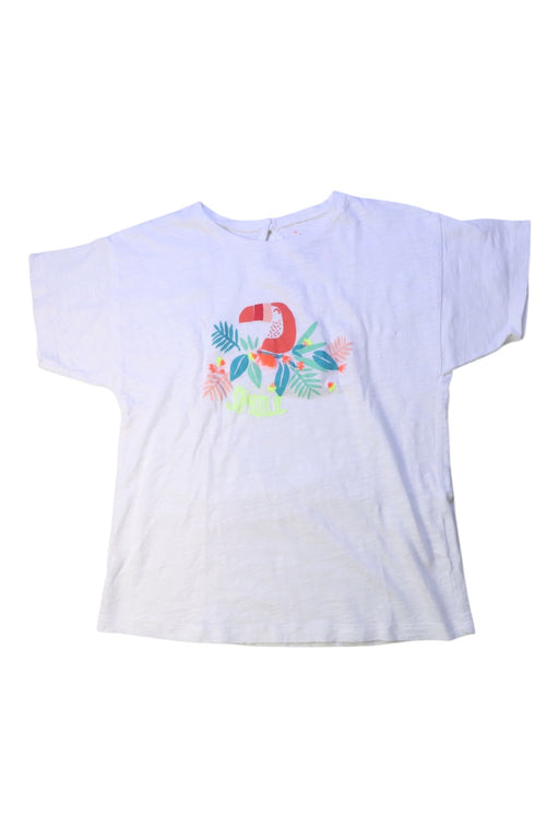 A White Short Sleeve T Shirts from Bonheur du Jour in size 8Y for girl. (Front View)